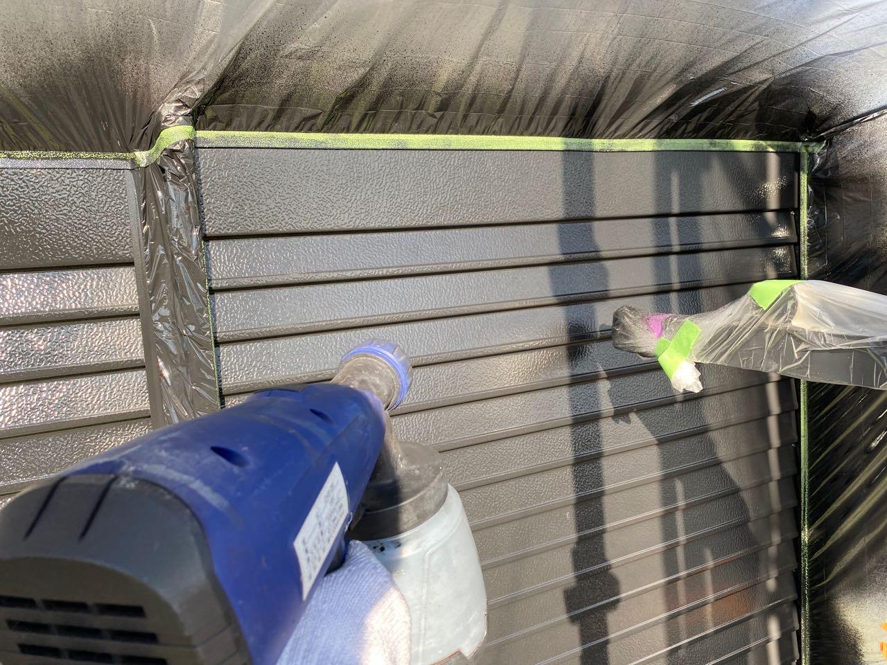 【雨戸塗装】上塗り