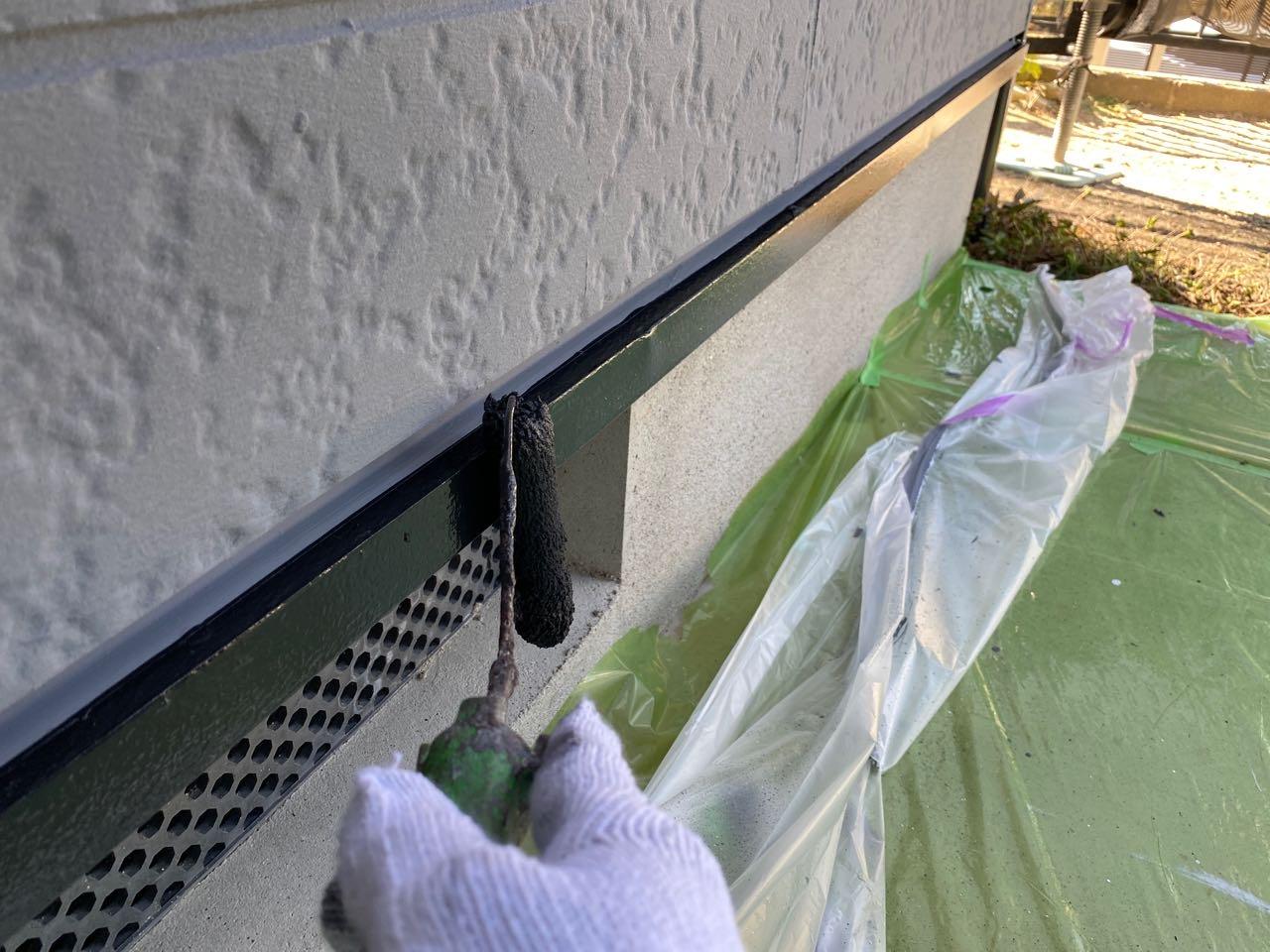 【水切り塗装】上塗り