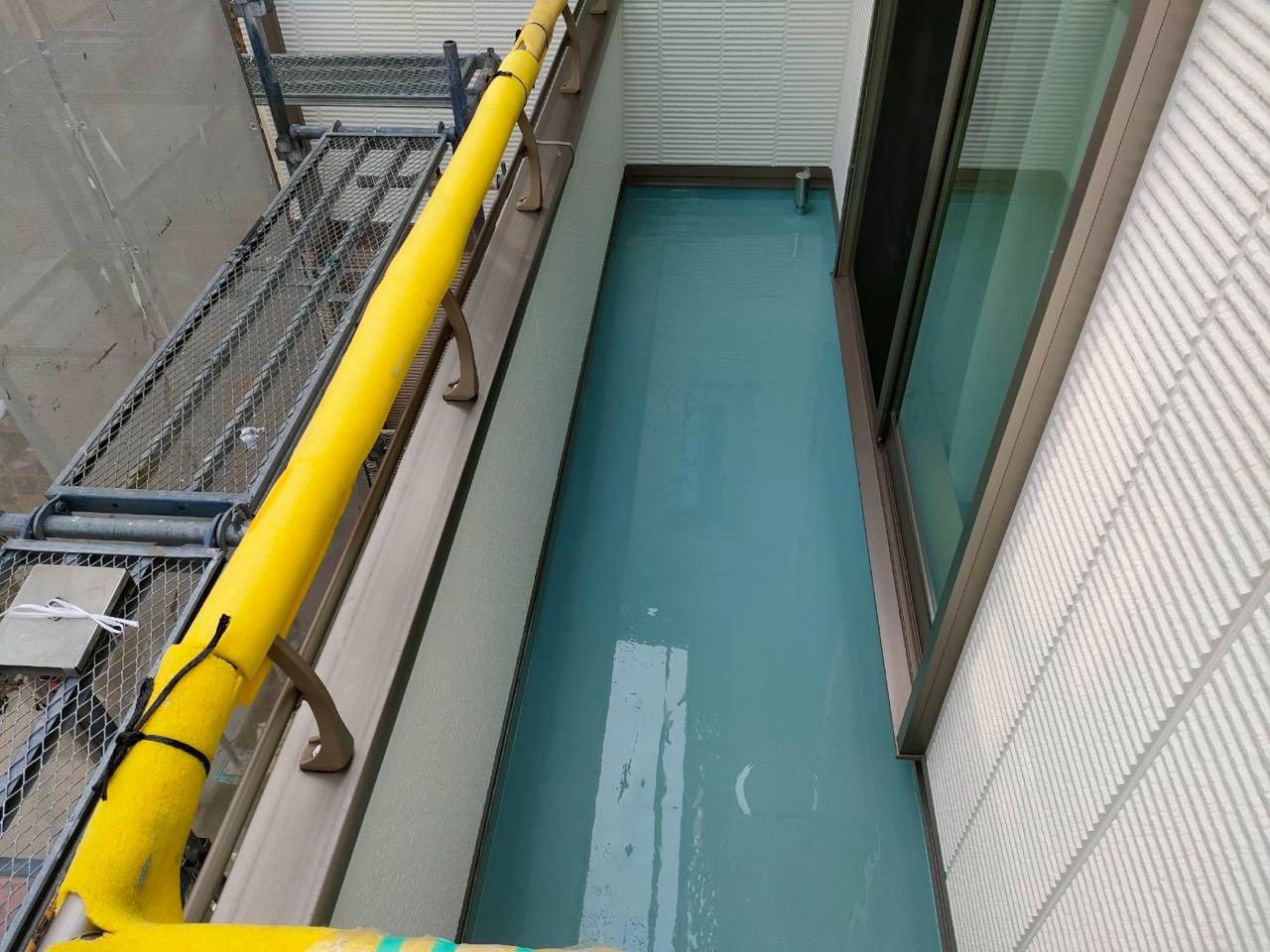 【防水工事】ウレタン防水塗布2回目