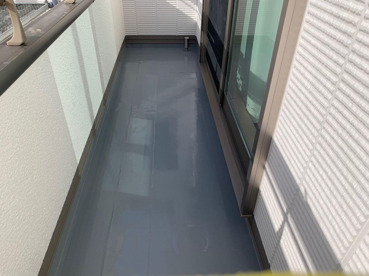 【防水工事】トップコート塗布