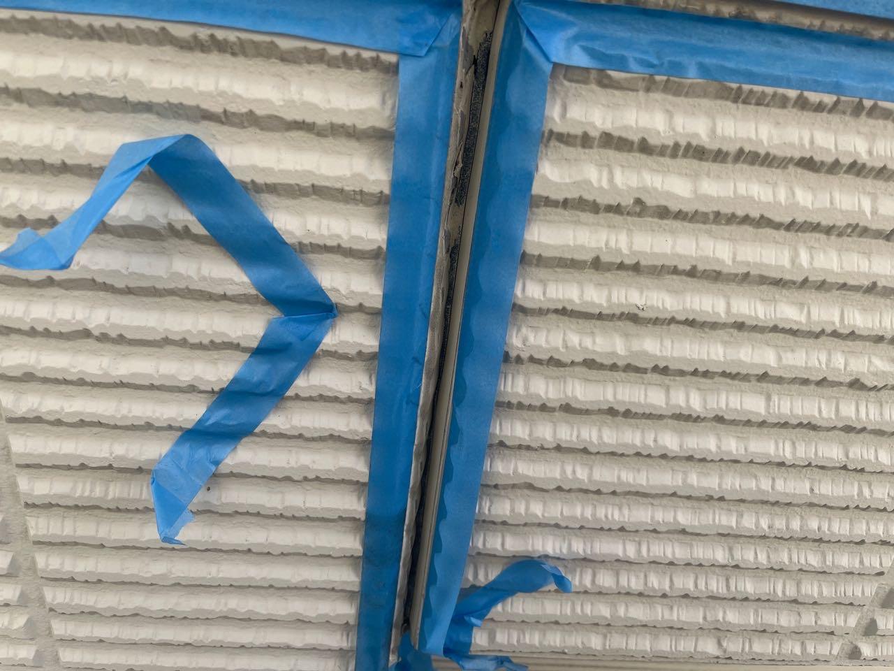 【シーリング工事】マスキング貼り