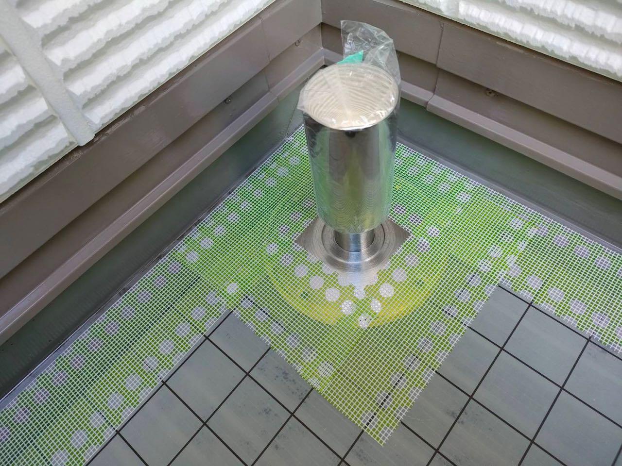 【防水工事】脱気筒取付