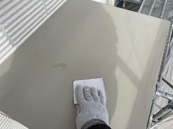 【庇塗装】ケレン作業