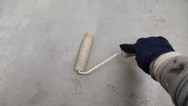 【防水工事】プライマー塗布