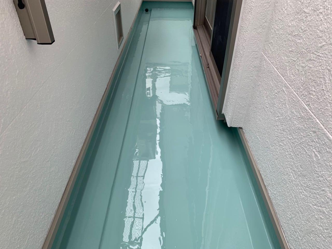 【防水工事】ウレタン防水塗布2回目