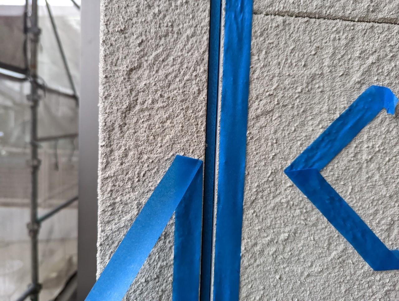 【シーリング工事】マスキング貼り