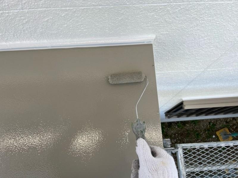 【庇塗装】上塗り