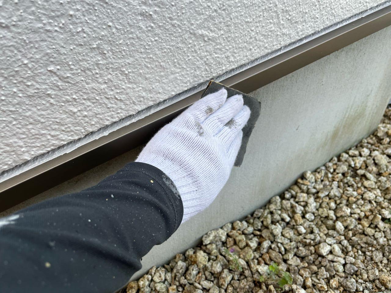 【水切り塗装】ケレン作業