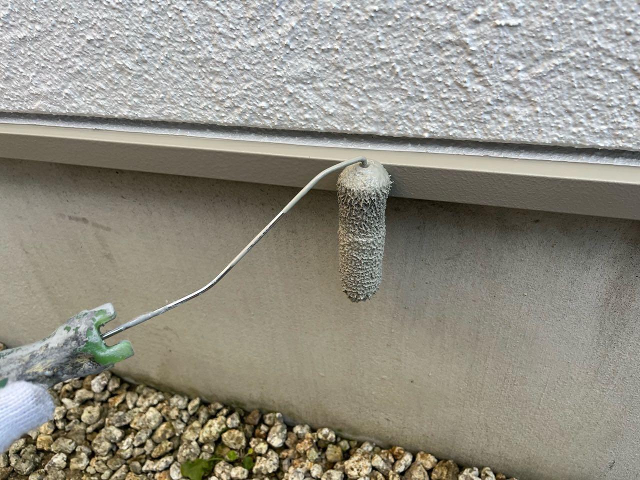 【水切り塗装】上塗り