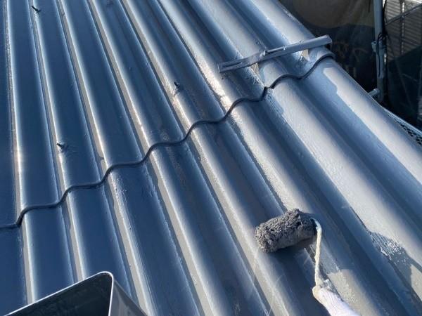 【屋根塗装】上塗り