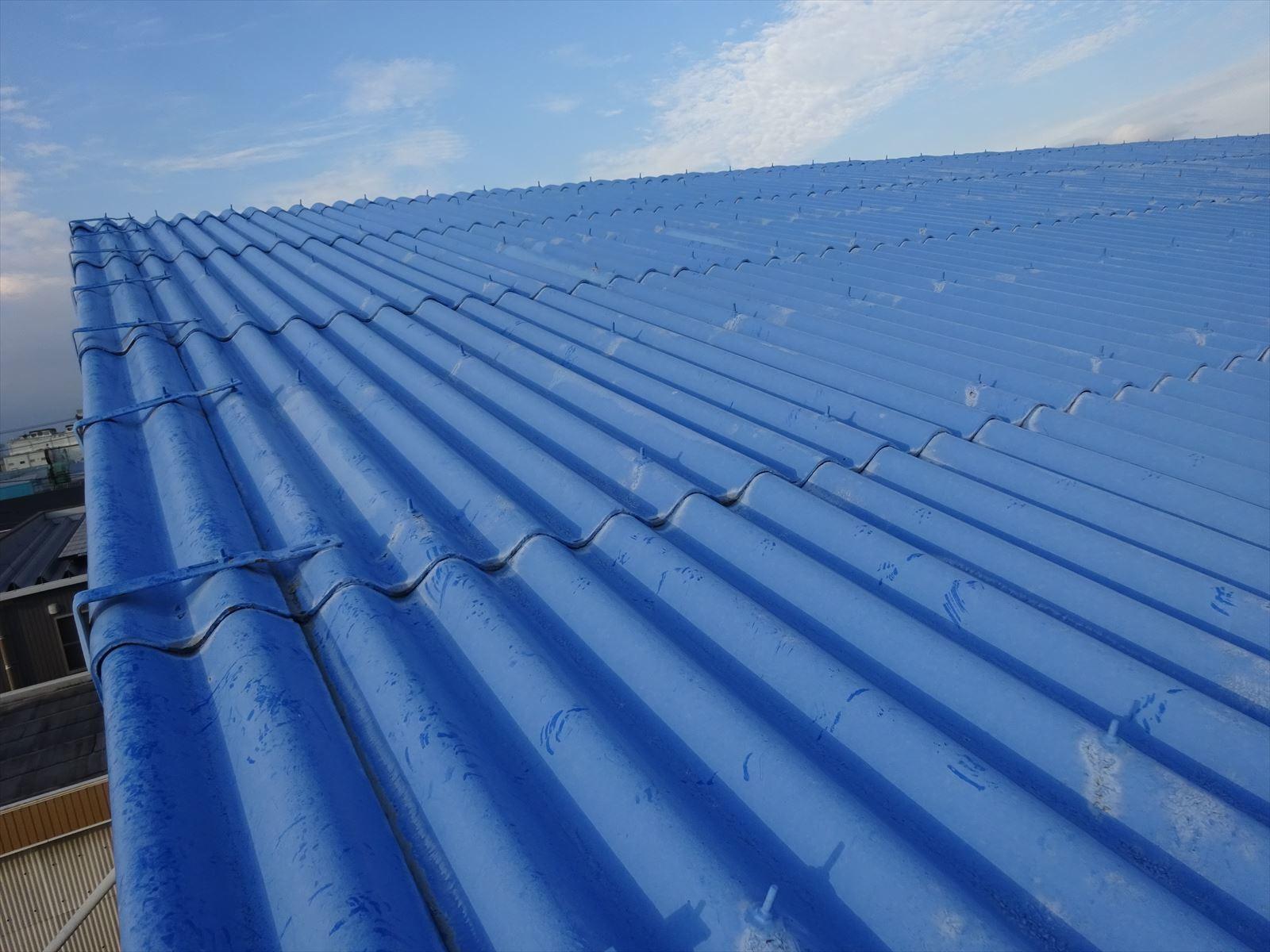 【屋根棟板金塗装】ケレン作業