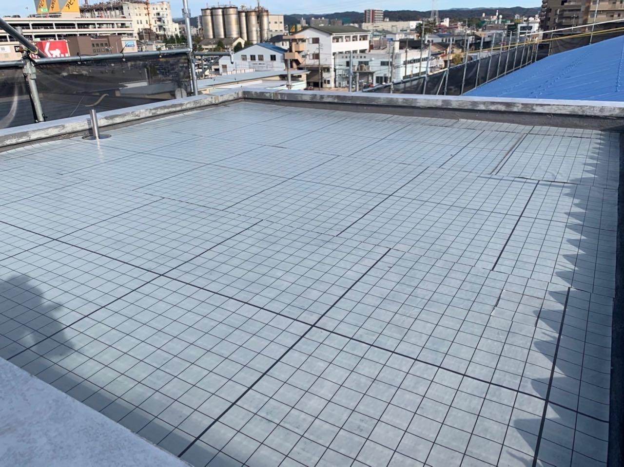 【防水工事】自着シート貼り