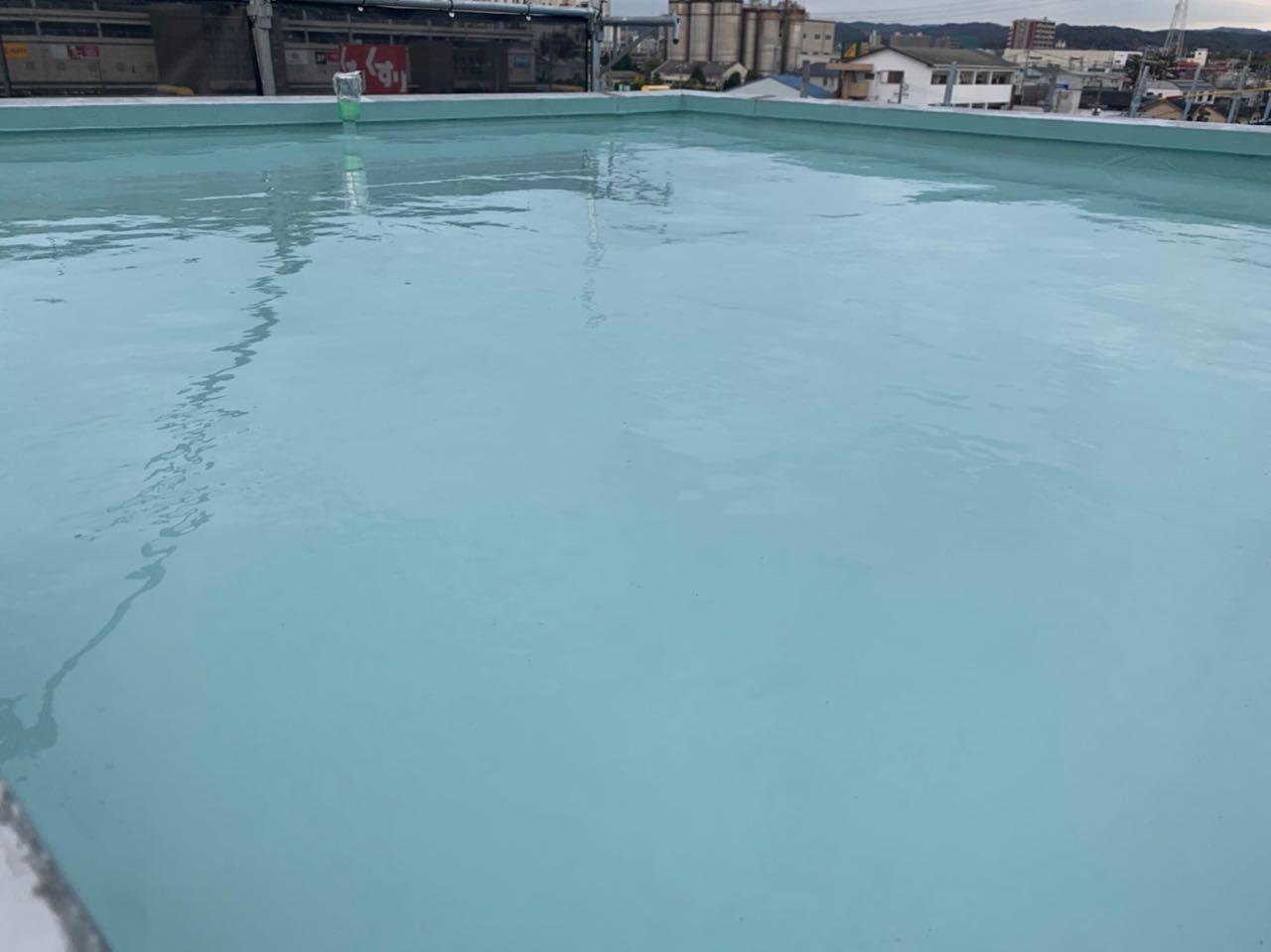 【防水工事】ウレタン防水塗布1回目