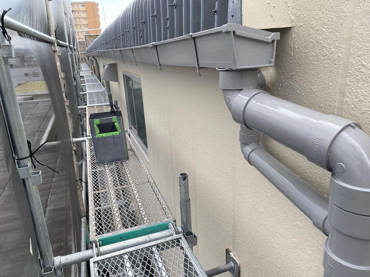 【雨樋塗装】完了