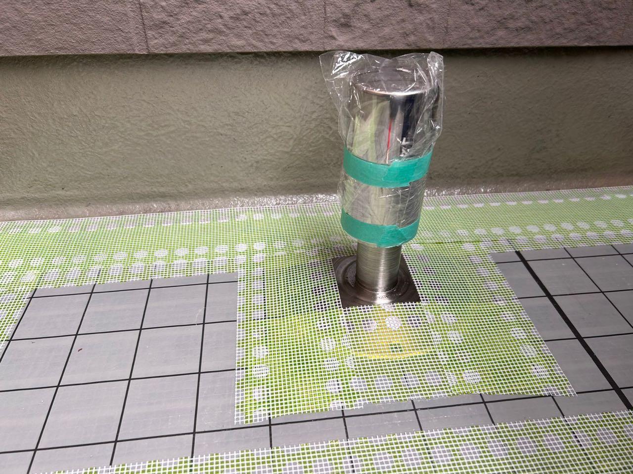 【防水工事】脱気筒取付