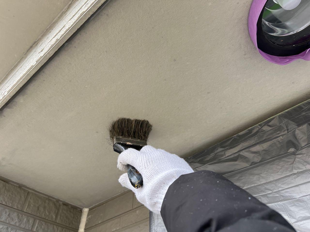 【軒天塗装】ケレン作業