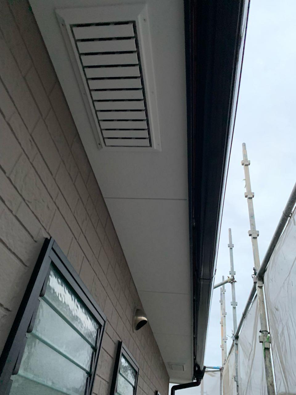 【軒天塗装】完了