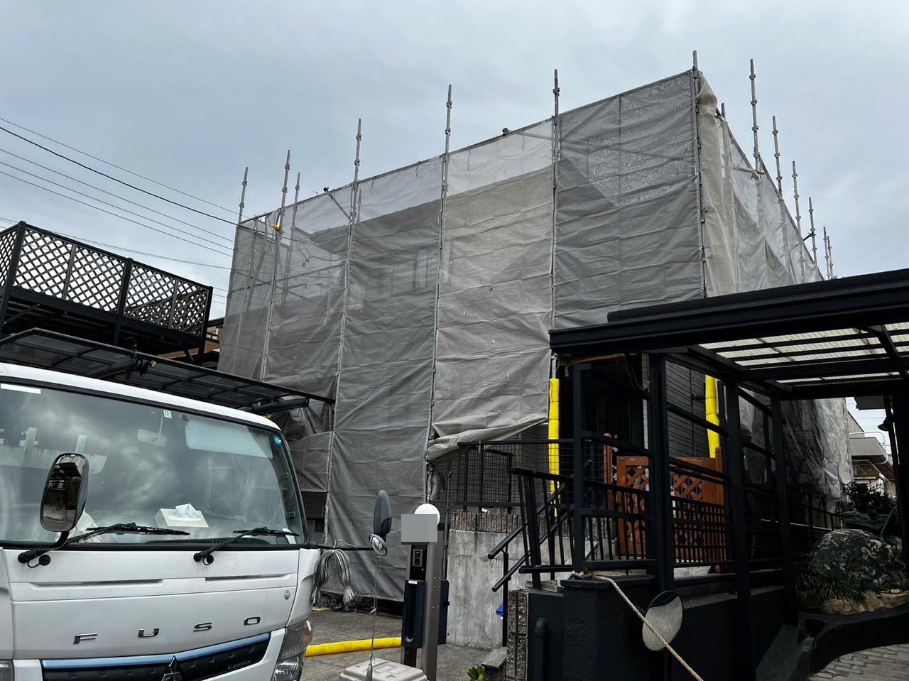 【足場設置工事】完了全景