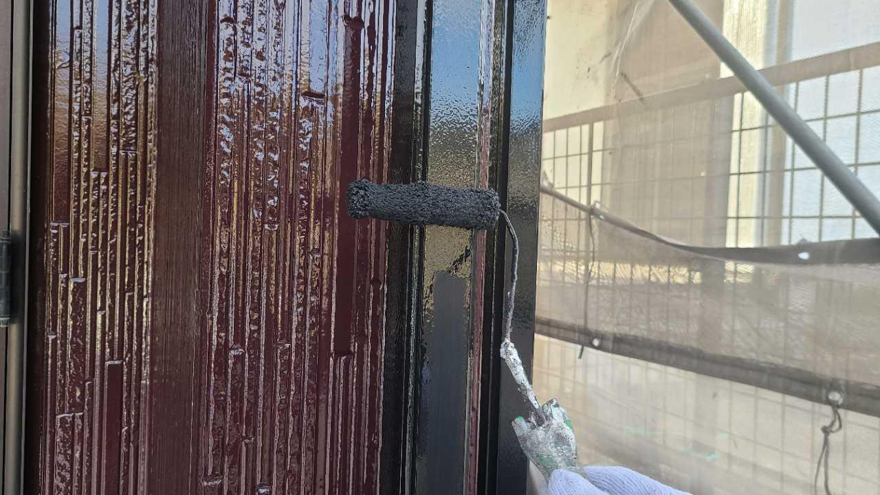 【雨樋塗装】下塗り