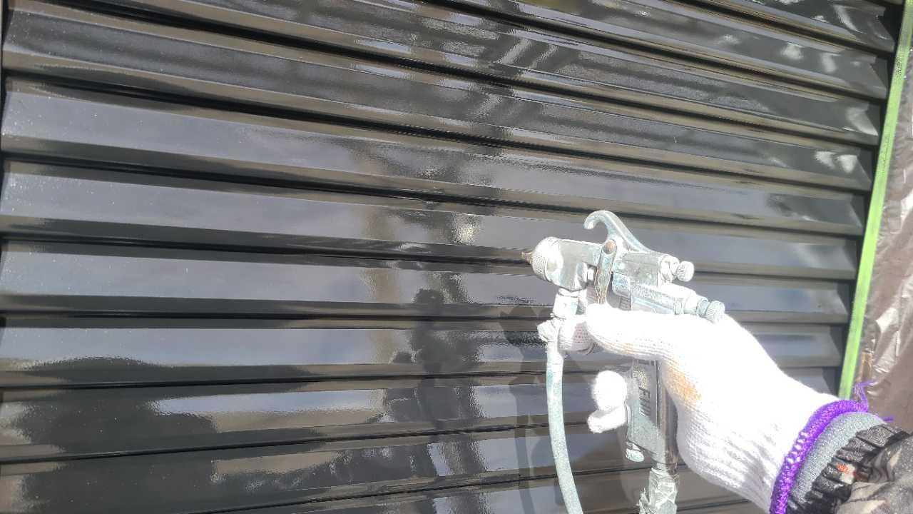 【雨戸塗装】上塗り