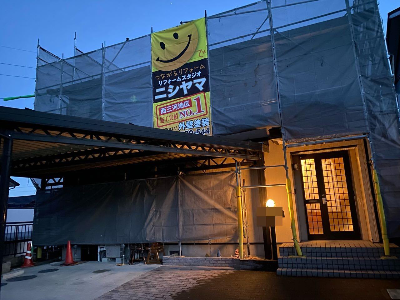 【足場設置工事】完了全景