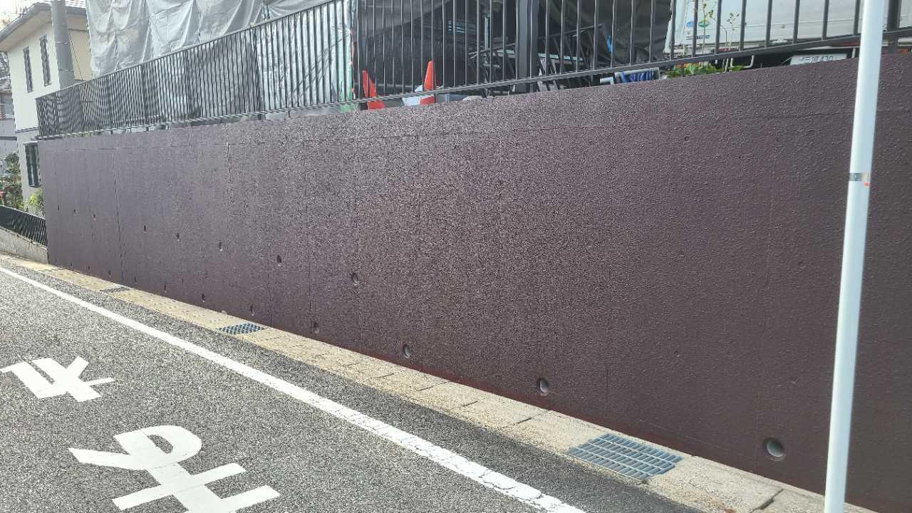 【擁壁塗装】完了