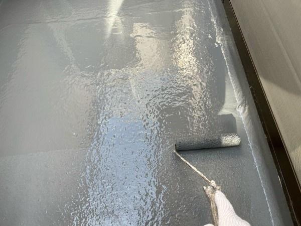 【防水工事】ウレタン防水塗布2回目