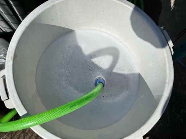 【バイオ洗剤準備】洗浄液攪拌