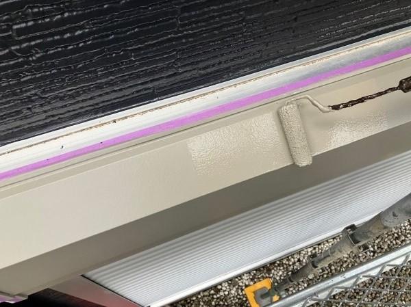 【シャッターボックス塗装】上塗り