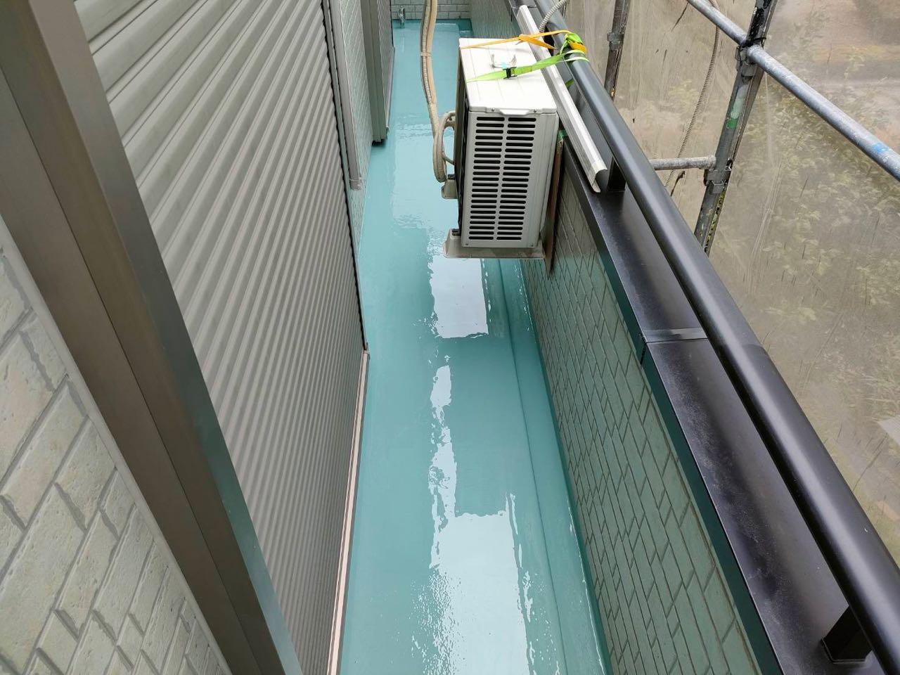 【防水工事】ウレタン防水塗布2回目