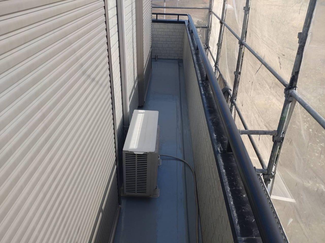 【防水工事】トップコート塗布