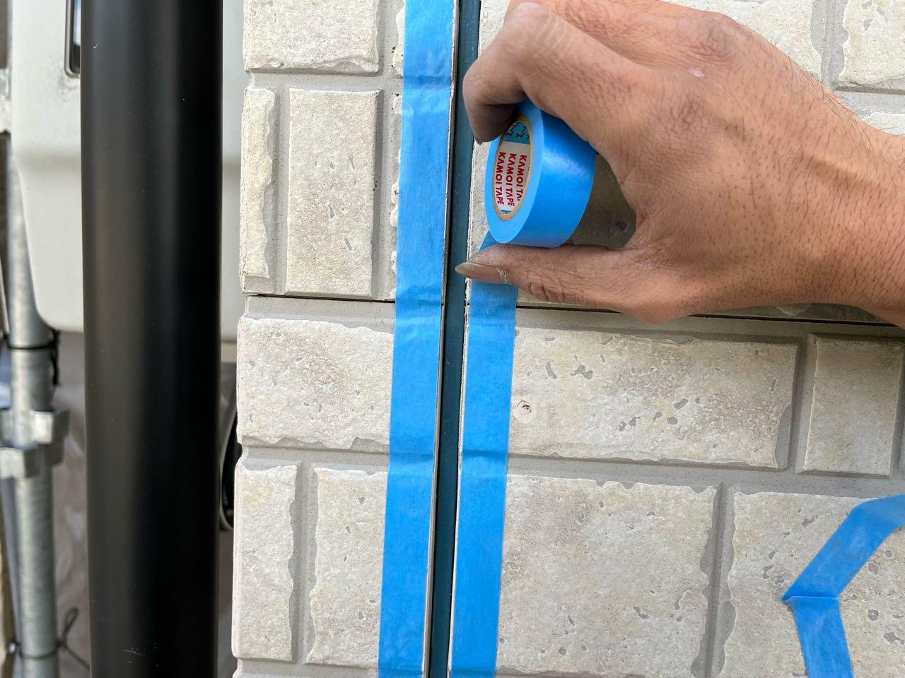 【シーリング工事】マスキング貼り