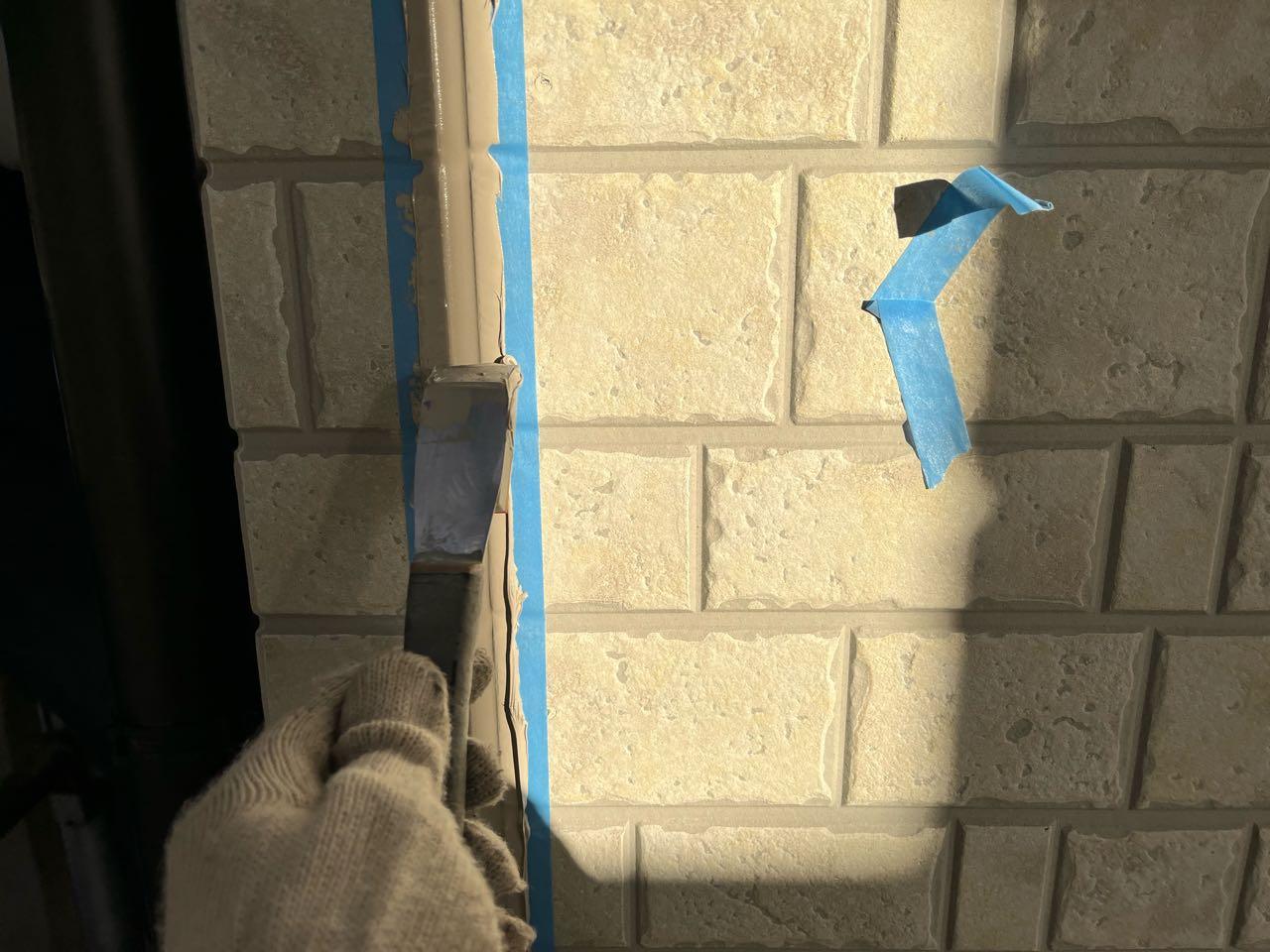 【シーリング工事】ヘラ押さえ