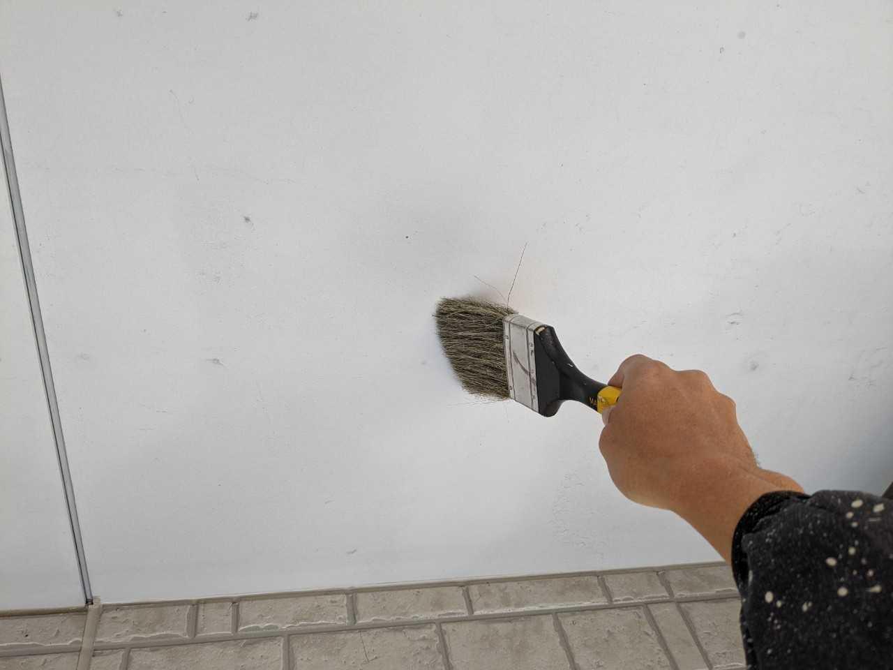 【軒天塗装】ケレン作業