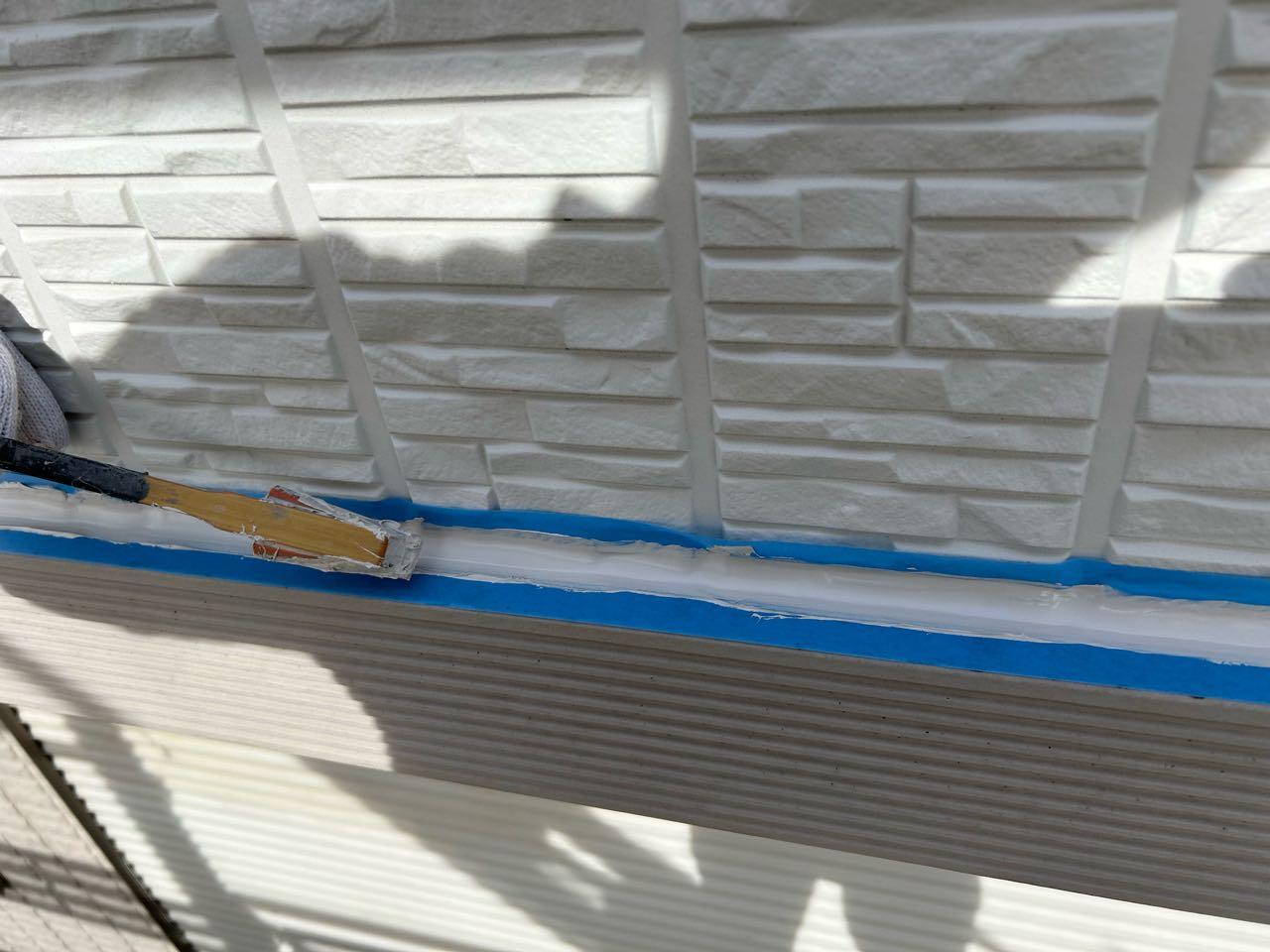 【シーリング工事】ヘラ押さえ