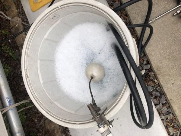 【バイオ洗剤準備】洗浄液攪拌