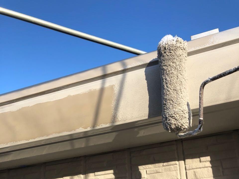 【破風・鼻隠し塗装】下塗り