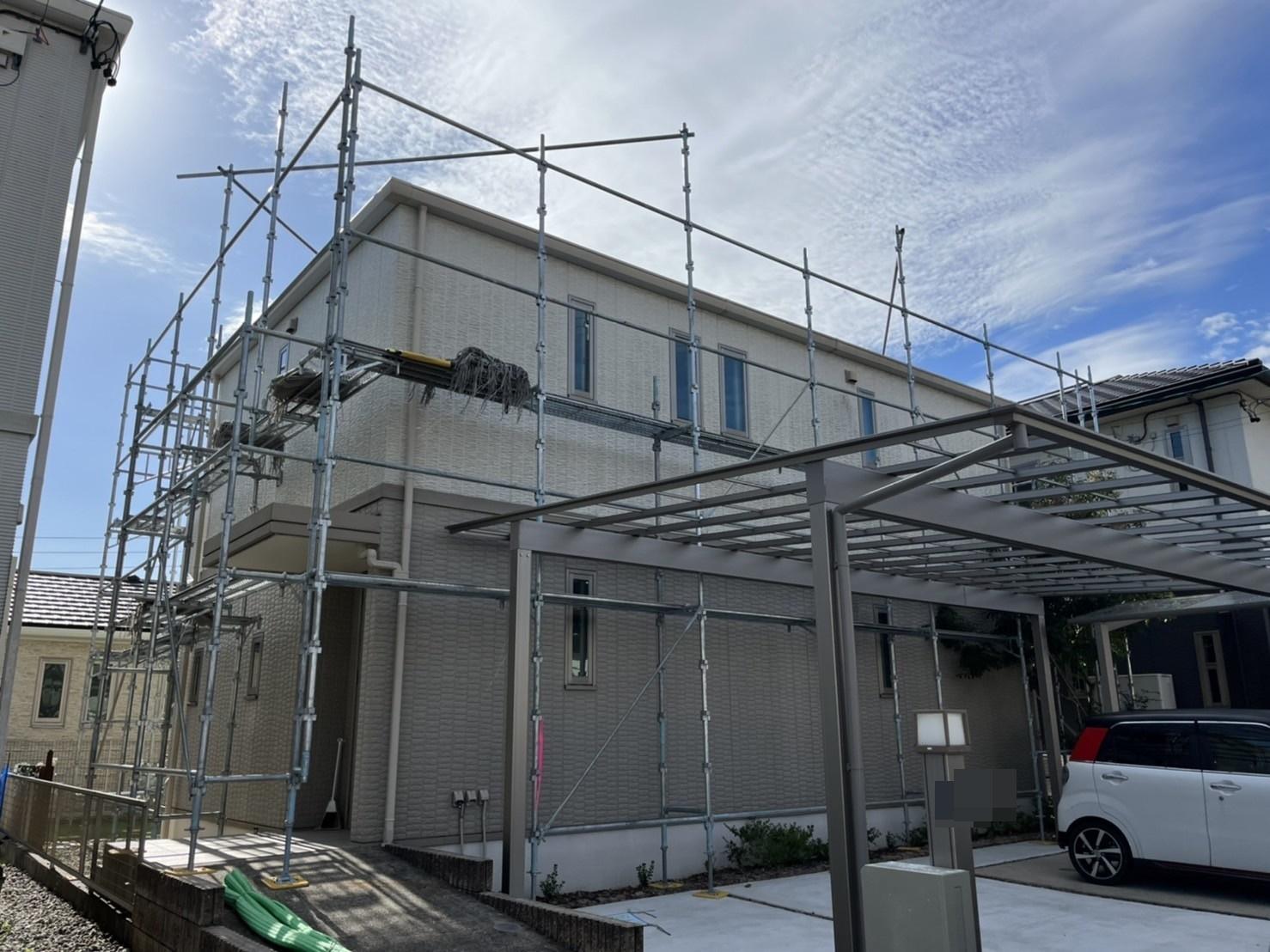 【足場設置工事】設置中