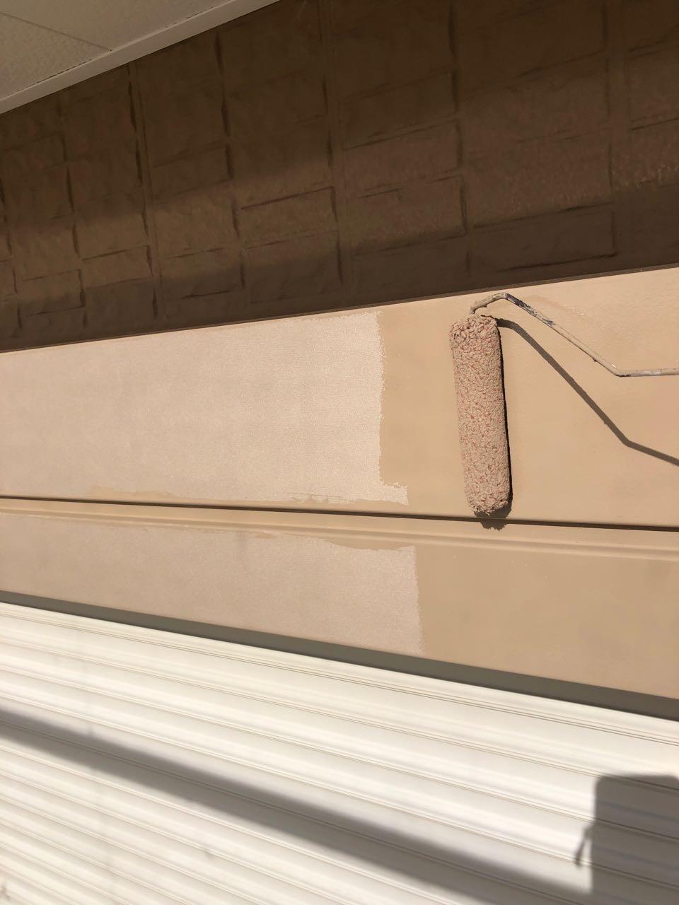 【シャッターボックス塗装】下塗り