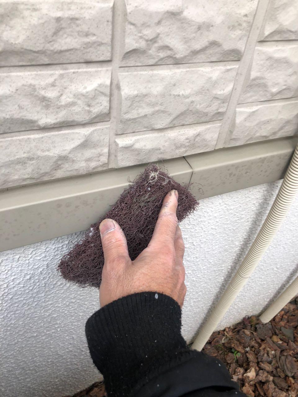 【水切り塗装】ケレン作業