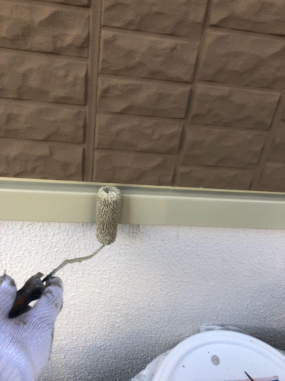 【水切り塗装】上塗り