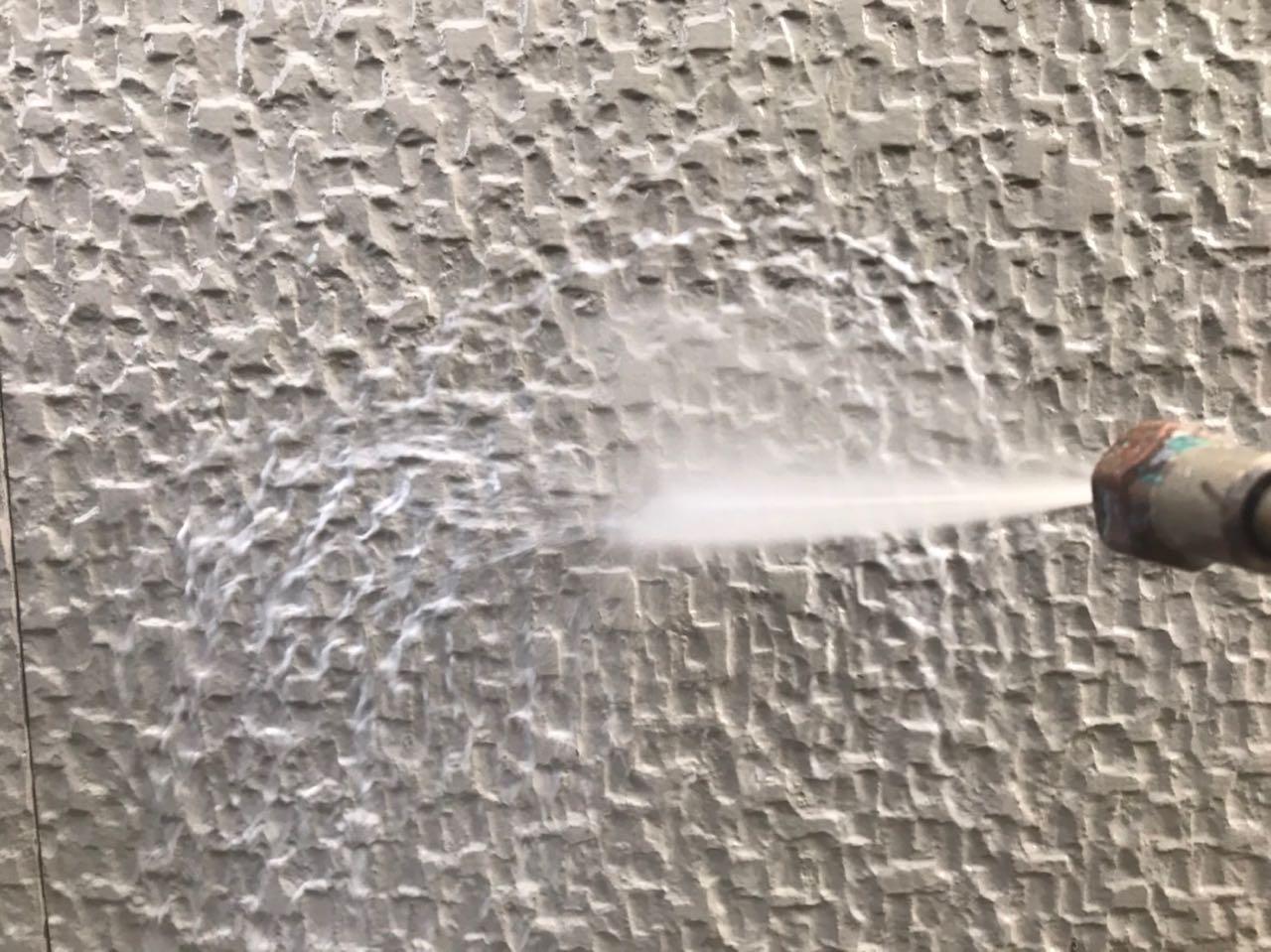 【外壁洗浄】バイオ洗剤塗布