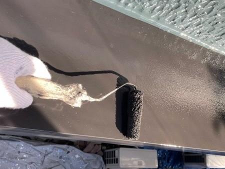 【シャッターボックス塗装】上塗り