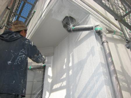 トヨタホーム施工のお住まい　外壁塗装施工事例