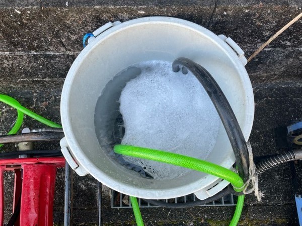 バイオ洗浄原液撹拌。