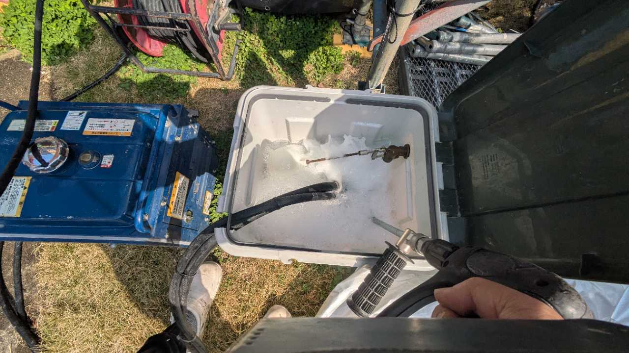 バイオ洗浄原液撹拌。