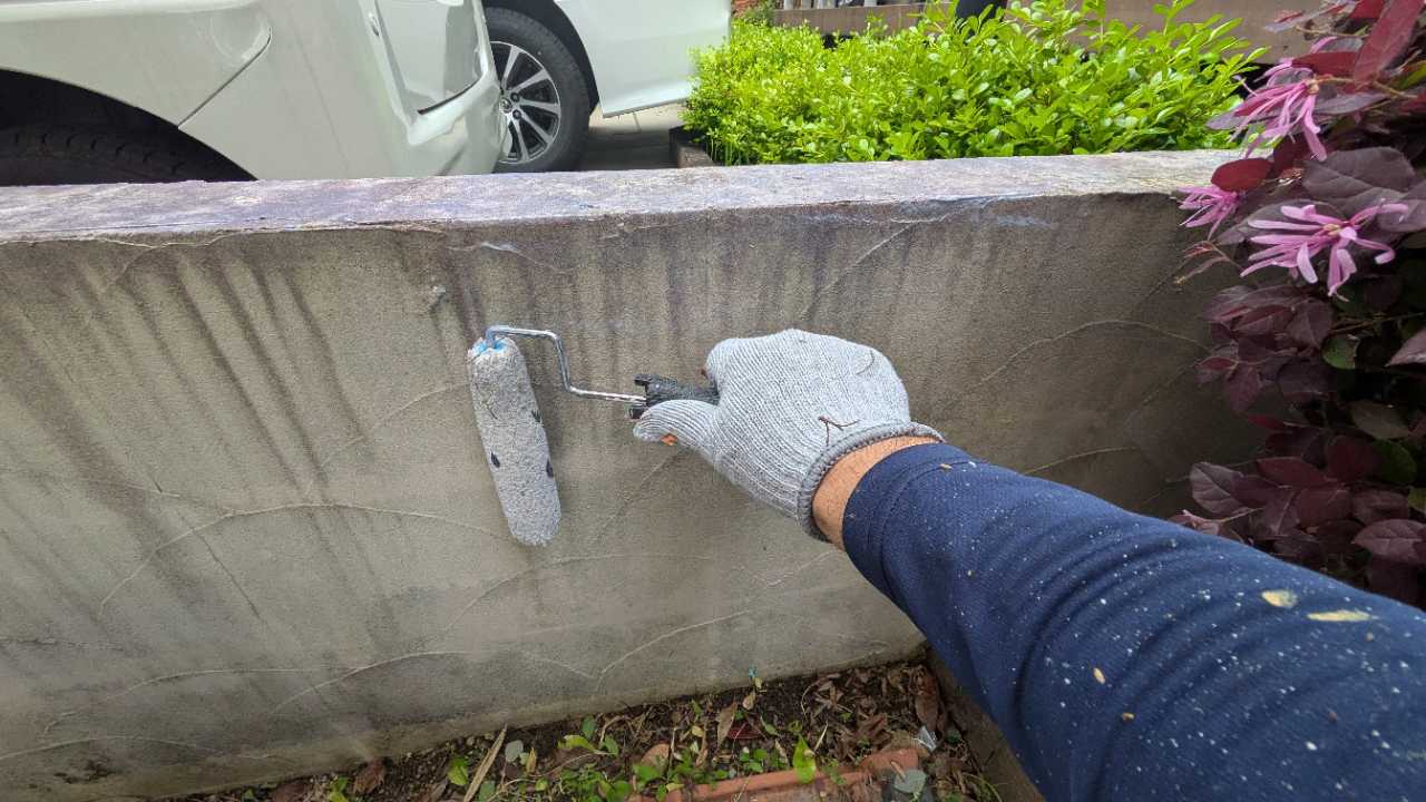 下塗りです。