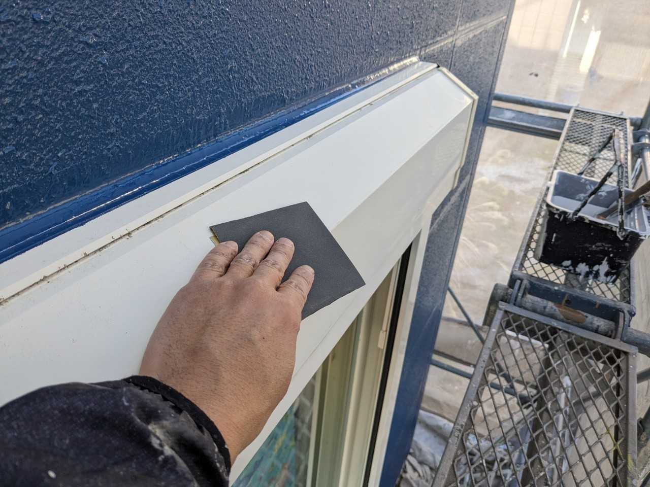 ケレン作業です。