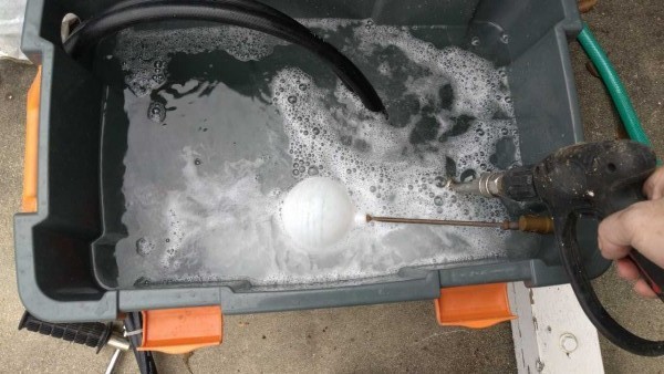 バイオ洗浄原液撹拌。