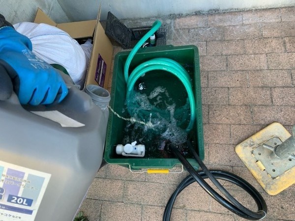 バイオ洗浄原液混入。